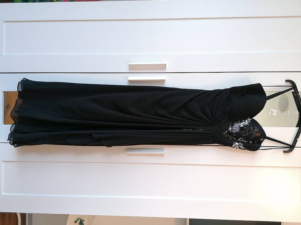 Wie neu: Luxuar Limited Abendkleid schwarz silber Gr. 36 Wie neu: Luxuar Limited Abendkleid schwarz silber Gr. 36